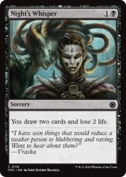 Night's Whisper - Foundations Commander Decks