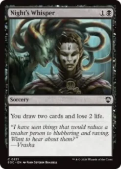 Night's Whisper - Secrets of Strixhaven Commander