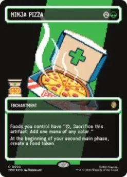 Ninja Pizza (surge foil) (borderless) - Teenage Mutant Ninja Turtles Eternal-Legal Varianten