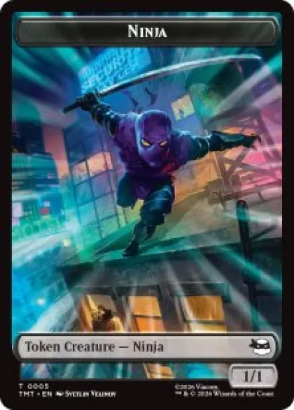 Ninja token (foil) (1/1) - Teenage Mutant Ninja Turtles