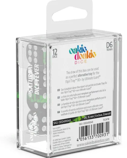 Oakie Doakie Dice Set D6 Enclave: Emerald (12 stuks)