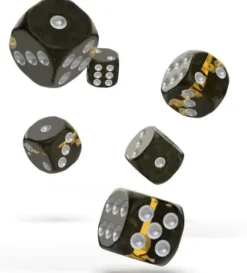 Oakie Doakie Dice Set D6 Enclave: Amber (12 stuks)