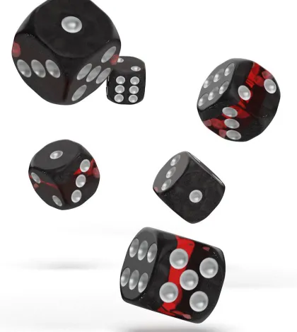 Oakie Doakie Dice Set D6 Enclave: Ruby (12 stuks)