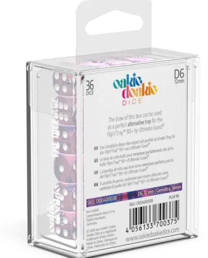 Oakie Doakie Dice Set D6 Gemidice: Venus (36 stuks)