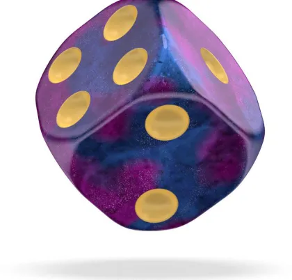 Oakie Doakie Dice Set D6 Gemidice: Amethyst (12 stuks)