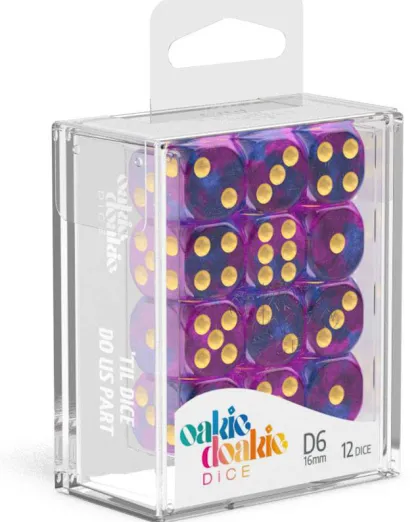 Oakie Doakie Dice Set D6 Gemidice: Amethyst (12 stuks)