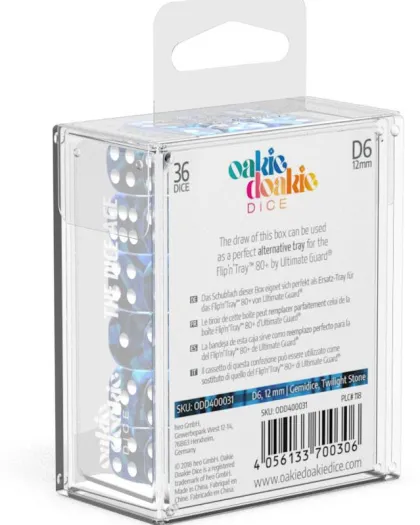 Oakie Doakie Dice Set D6 Gemidice: Twilight Stone (36 stuks)