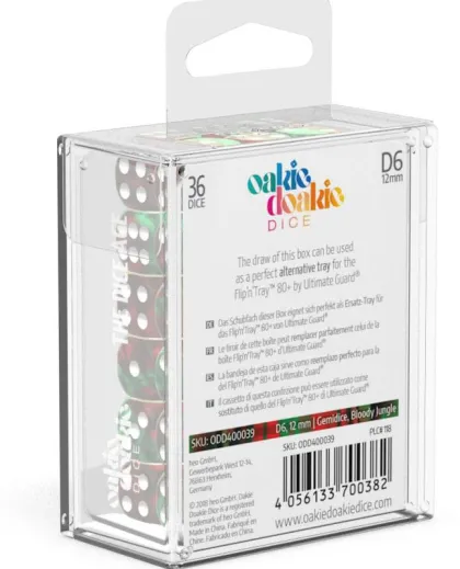 Oakie Doakie Dice Set D6 Gemidice: Bloody Jungle (36 stuks)