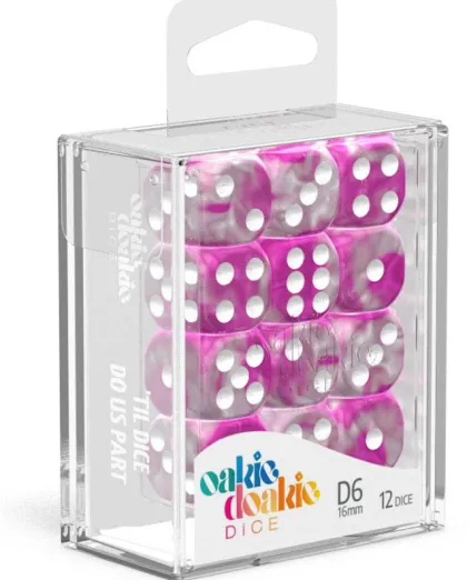 Oakie Doakie Dice Set D6 Gemidice: Magnolia (12 stuks)
