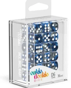 Oakie Doakie Dice Set D6 Gemidice: Liquid Steel (36 stuks)