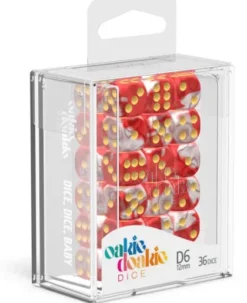 Oakie Doakie Dice Set D6 Gemidice: Red Sky (36 stuks)