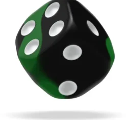 Oakie Doakie Dice Set D6 Glow in the Dark: Biohazard (36 stuks)