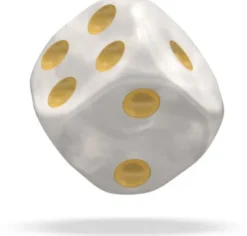 Oakie Doakie Dice Set D6 Marble: White (12 stuks)