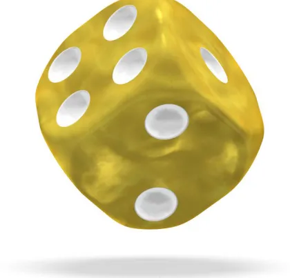 Oakie Doakie Dice Set D6 Marble: Yellow (12 stuks)