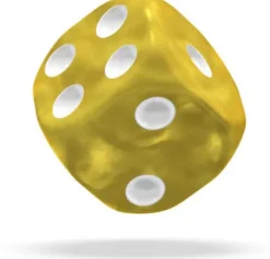 Oakie Doakie Dice Set D6 Marble: Yellow (36 stuks)
