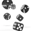 Oakie Doakie Dice Set D6 Marble: Black (12 stuks)