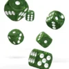 Oakie Doakie Dice Set D6 Marble: Green (12 stuks)