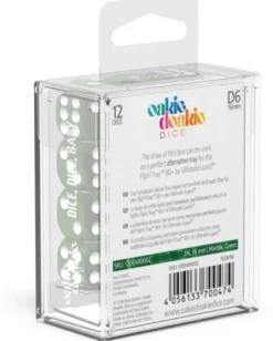 Oakie Doakie Dice Set D6 Marble: Green (12 stuks)
