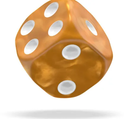 Oakie Doakie Dice Set D6 Marble: Orange (36 stuks)