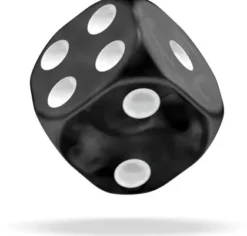 Oakie Doakie Dice Set D6 Marble: Black (36 stuks)