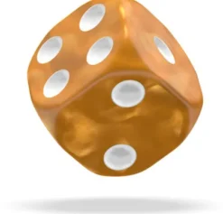 Oakie Doakie Dice Set D6 Marble: Orange (12 stuks)