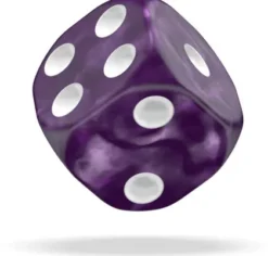 Oakie Doakie Dice Set D6 Marble: Purple (36 stuks)
