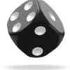 Oakie Doakie Dice Set D6 Solid: Black (12 stuks)