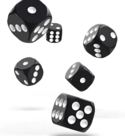 Oakie Doakie Dice Set D6 Solid: Black (12 stuks)