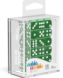 Oakie Doakie Dice Set D6 Solid: Green (36 stuks)