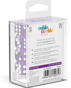 Oakie Doakie Dice Set D6 Solid: Purple (12 stuks)