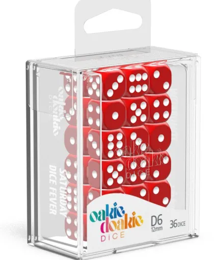 Oakie Doakie Dice Set D6 Solid: Red (36 stuks)