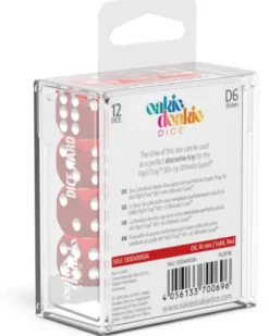 Oakie Doakie Dice Set D6 Solid: Red (12 stuks)