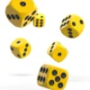 Oakie Doakie Dice Set D6 Solid: Yellow (12 stuks)