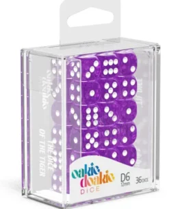 Oakie Doakie Dice Set D6 Speckled: Purple (36 stuks)