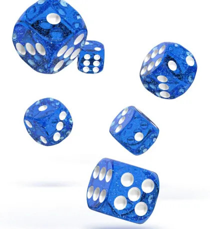 Oakie Doakie Dice Set D6 Speckled: Blue (12 stuks)