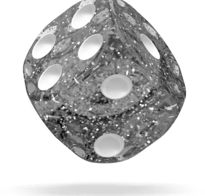 Oakie Doakie Dice Set D6 Speckled: Black (36 stuks)