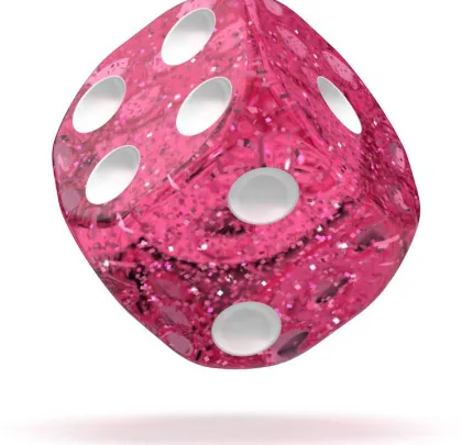 Oakie Doakie Dice Set D6 Speckled: Pink (36 stuks)