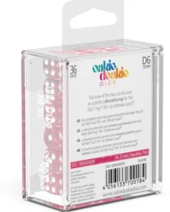 Oakie Doakie Dice Set D6 Speckled: Pink (36 stuks)