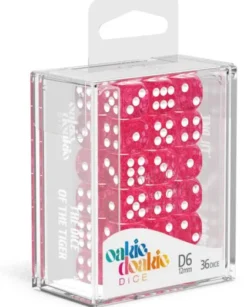 Oakie Doakie Dice Set D6 Speckled: Pink (36 stuks)