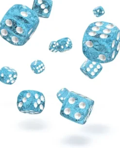 Oakie Doakie Dice Set D6 Speckled: Light Blue (36 stuks)
