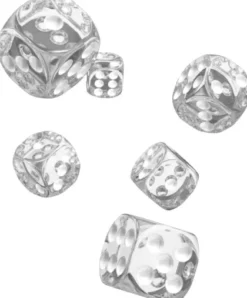 Oakie Doakie Dice Set D6 Translucent: Clear (12 stuks)