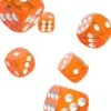 Oakie Doakie Dice Set D6 Translucent: Orange (12 stuks)