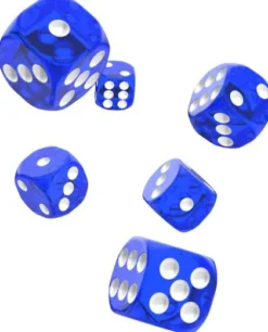 Oakie Doakie Dice Set D6 Translucent: Blue (12 stuks)
