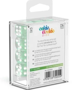 Oakie Doakie Dice Set D6 Translucent: Green (12 stuks)