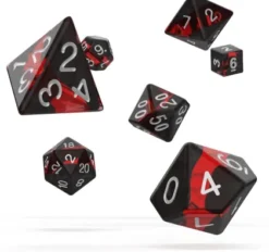 Oakie Doakie Dice Set RPG Enclave: Ruby (7 stuks)