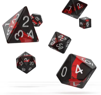 Oakie Doakie Dice Set RPG Enclave: Ruby (7 stuks)