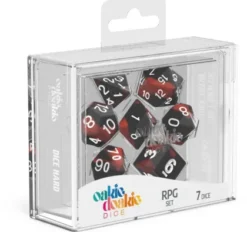 Oakie Doakie Dice Set RPG Glow in the Dark: Lava (7 stuks)