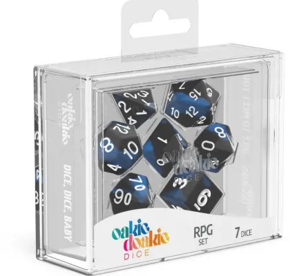 Oakie Doakie Dice Set RPG Glow in the Dark: Deep Ocean (7 stuks)