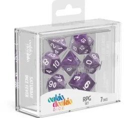 Oakie Doakie Dice Set RPG Marble: Purple (7 stuks)