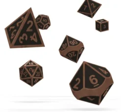 Oakie Doakie Dice Set RPG Metal: Steampunk (7 stuks)
